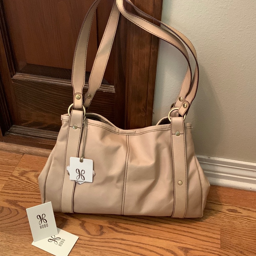 COPY - NWT HOBO INTERNATIONAL PINION SHOULDER BAG IN PARCHMENT COLOR